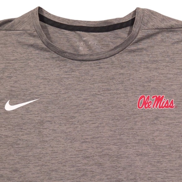 Nike Other - Nike Dri Fit Ole Miss Rebels Short Sleeve T Shirt Mens 3XL Gray Athletic
